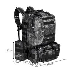 Рюкзак CS0064, 50 л, серый  цена и информация | Рюкзаки и сумки | pigu.lt