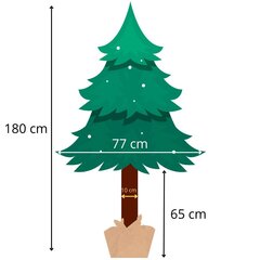 Искусственная алмазная елка на стволе CT0111, 180 см цена и информация | Искусственные елки | pigu.lt