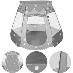 Игровая палатка детская KG0013, серая цена и информация | Детские игровые домики | pigu.lt