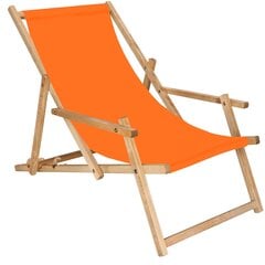 Sulankstoma kėdė Oxford, oranžinė/ruda kaina ir informacija | Lauko kėdės, foteliai, pufai | pigu.lt