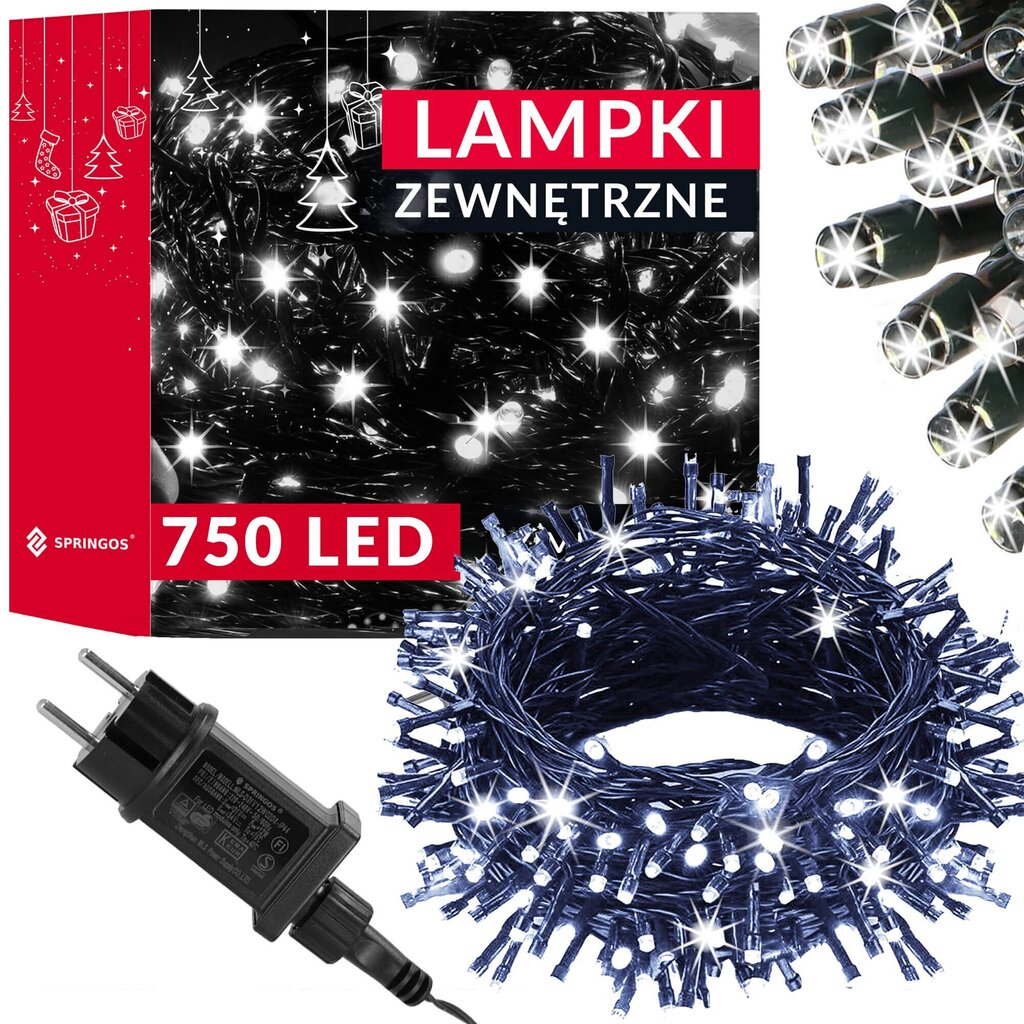 Kalėdinės lemputės Springos CL4092, 750 LED, 40 cm цена и информация | Girliandos | pigu.lt