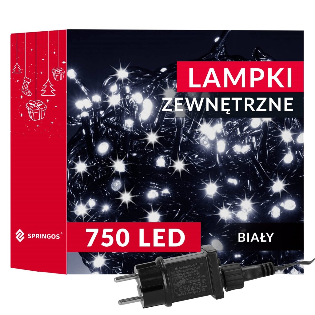 Kalėdinės lemputės Springos CL4092, 750 LED, 40 cm цена и информация | Girliandos | pigu.lt