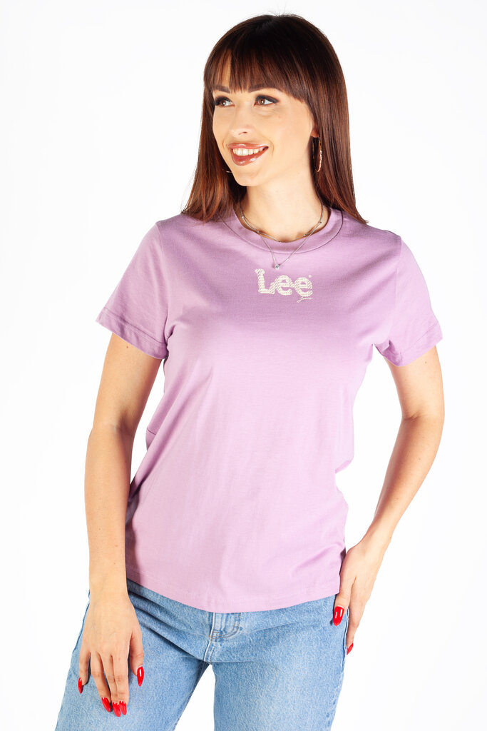 Marškinėliai moterims Lee 112339018, violetiniai kaina ir informacija | Marškinėliai moterims | pigu.lt
