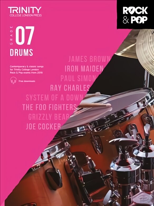 Trinity College London Rock & Pop 2018 Drums Grade 7 цена и информация | Knygos apie meną | pigu.lt