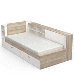 Односпальная кровать Aatrium Life Function, 90x190/200 см, коричневая/белая цена и информация | Кровати | pigu.lt