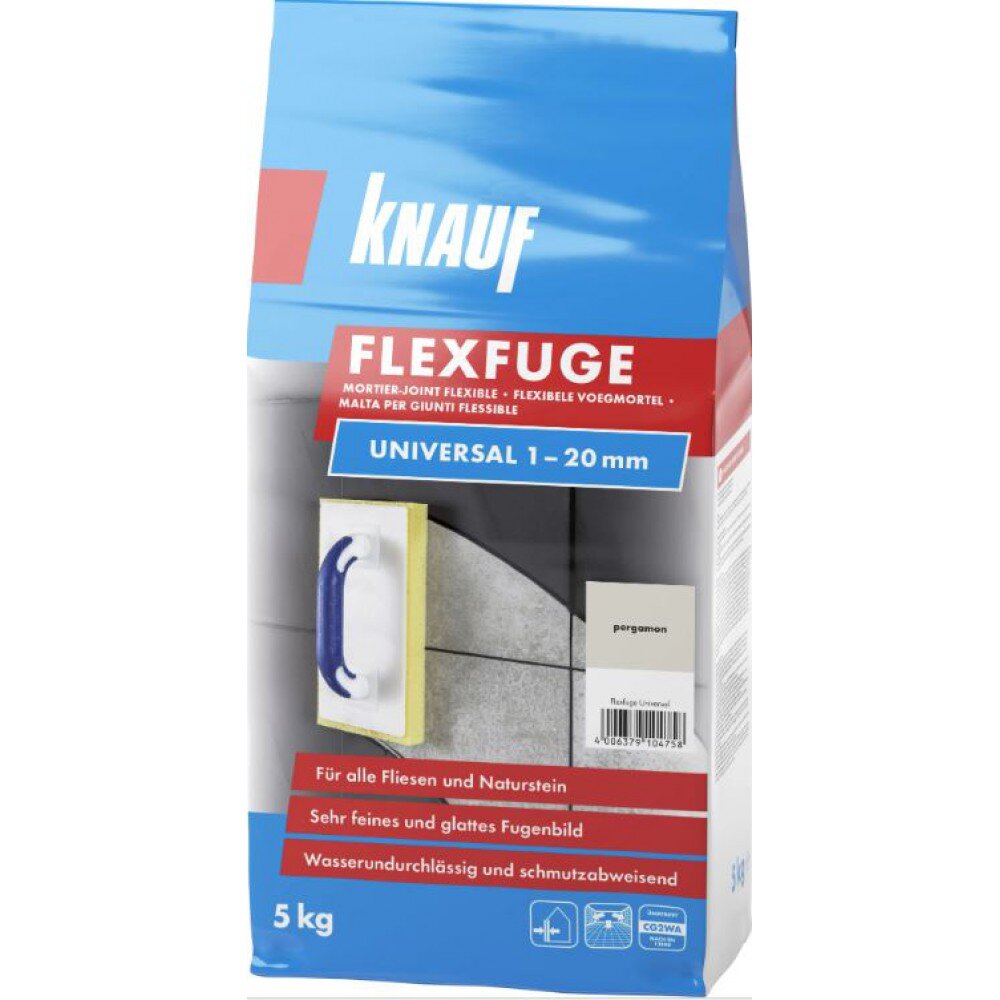 Plytelių glaistas Flexfuge Universal, silbergrau/sidabrinė, 5 kg kaina ir informacija | Gruntai, glaistai ir kt. | pigu.lt