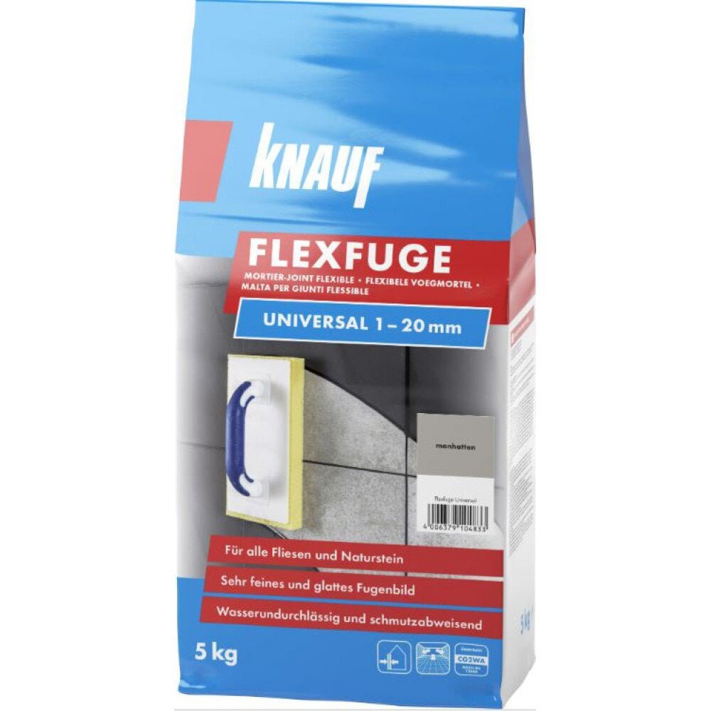 Plytelių glaistas Flexfuge Universal manhattan/Manhatano 5 kg kaina ir informacija | Gruntai, glaistai ir kt. | pigu.lt