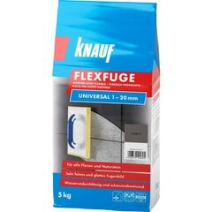 Plytelių glaistas Flexfuge Universal sandgrau/smėlio pilka 5 kg kaina ir informacija | Gruntai, glaistai ir kt. | pigu.lt