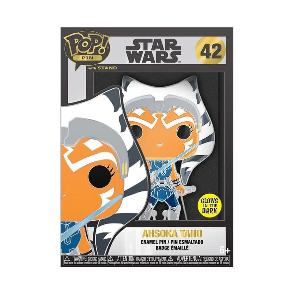 Emalio kaištis Funko POP! Star Wars: Clone Wars Ahsoka (švyti tamsoje), 10 cm цена и информация | Aplikacijos, papuošimai, lipdukai | pigu.lt