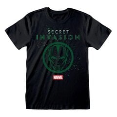 Marškinėliai vyrams Marvel, juodi kaina ir informacija | Vyriški marškinėliai | pigu.lt