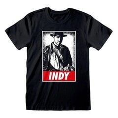 Marškinėliai vyrams Indiana Jones, juodi kaina ir informacija | Vyriški marškinėliai | pigu.lt