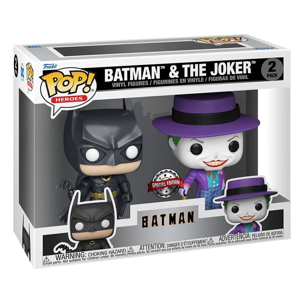 Funko POP! Batman & The Joker, 9 cm kaina ir informacija | Žaidėjų atributika | pigu.lt