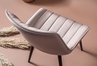4-ių kėdžių komplektas Kalune Design Venus, smėlio kaina ir informacija | Virtuvės ir valgomojo kėdės | pigu.lt