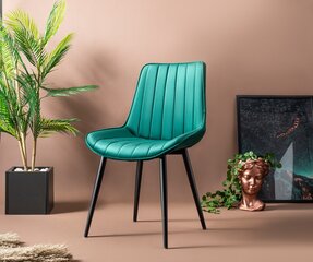 4-ių kėdžių komplektas Kalune Design Venus, žalias kaina ir informacija | Virtuvės ir valgomojo kėdės | pigu.lt