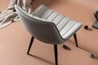 4-ių kėdžių komplektas Kalune Design Venus, pilkas kaina ir informacija | Virtuvės ir valgomojo kėdės | pigu.lt