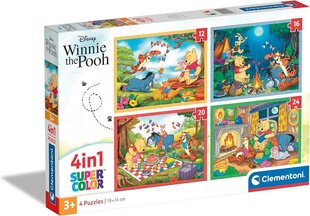 Dėlionė Clementoni 4in1 Disney Mikė Pūkuotukas, 72 d. kaina ir informacija | Dėlionės (puzzle) | pigu.lt