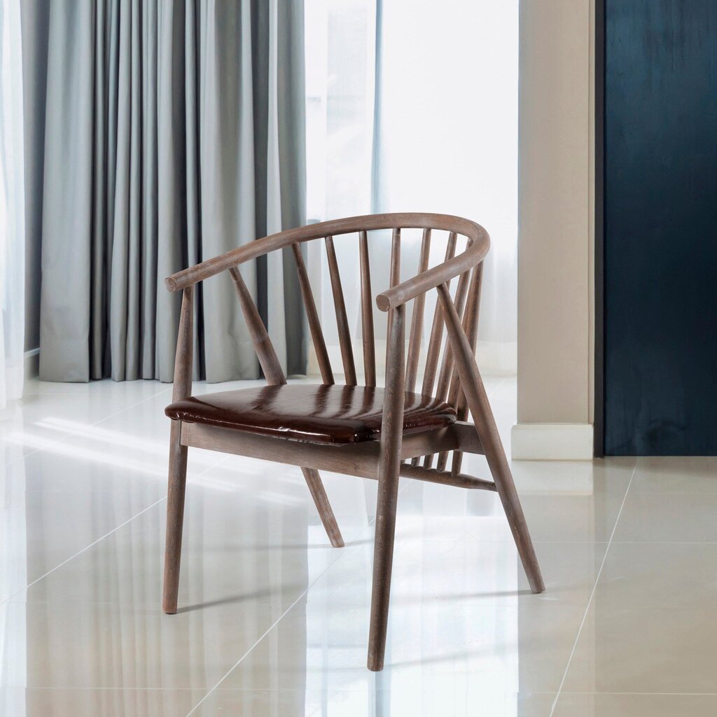 Valgomojo kėdė Kalune Design Albero 49, ruda kaina ir informacija | Virtuvės ir valgomojo kėdės | pigu.lt