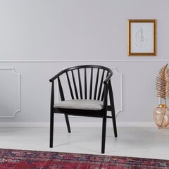 Valgomojo kėdė Kalune Design Albero 51, juoda kaina ir informacija | Virtuvės ir valgomojo kėdės | pigu.lt