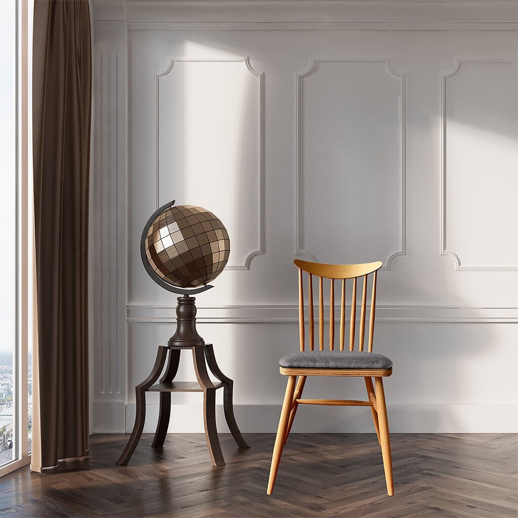 Valgomojo kėdė Kalune Design Albero 112, ruda kaina ir informacija | Virtuvės ir valgomojo kėdės | pigu.lt