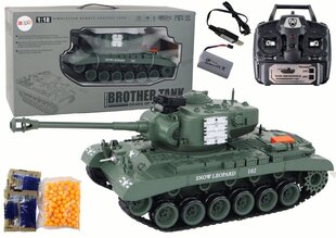 Rc tankas Leopard Lean Toys, pilkas kaina ir informacija | Žaislai berniukams | pigu.lt