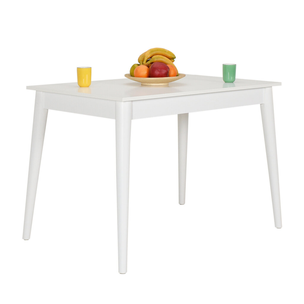 Valgomojo stalas Asir MMS-504-DD-2, baltas kaina ir informacija | Virtuvės ir valgomojo stalai, staliukai | pigu.lt