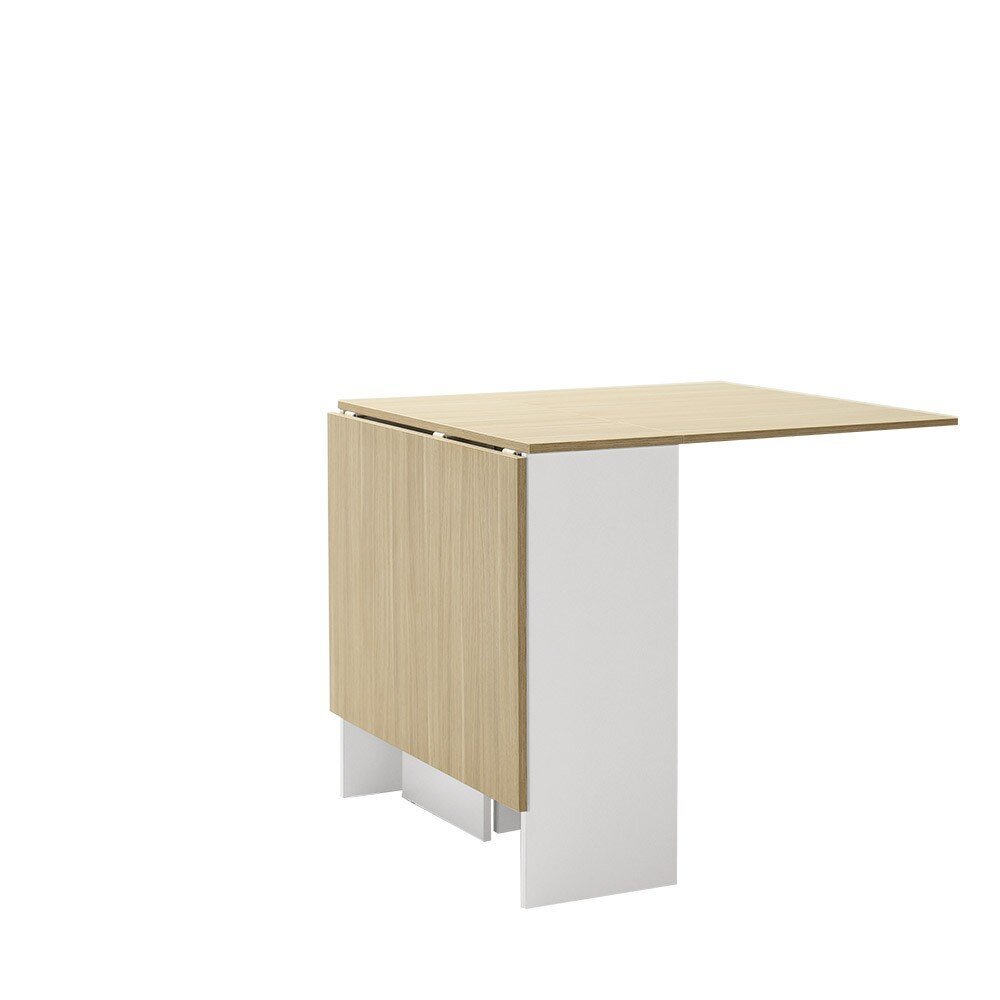 Valgomojo stalas Asir MMS-506-MB-1, baltas/rudas цена и информация | Virtuvės ir valgomojo stalai, staliukai | pigu.lt