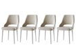 4-ių kėdžių komplektas Kalune Design Acelya, smėlio цена и информация | Virtuvės ir valgomojo kėdės | pigu.lt