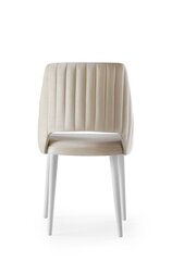 4-ių kėdžių komplektas Kalune Design Acelya, smėlio kaina ir informacija | Virtuvės ir valgomojo kėdės | pigu.lt