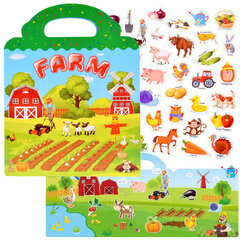 Альбом для наклеек - ферма цена и информация | Развивающие игрушки | pigu.lt
