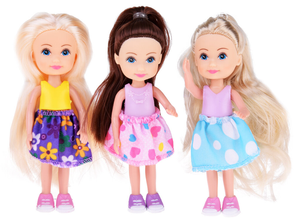 Mini lėlyčių rinkinys, 6vnt. kaina ir informacija | Žaislai mergaitėms | pigu.lt