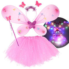 Mažosios fėjos kostiumas, rožinis kaina ir informacija | Karnavaliniai kostiumai | pigu.lt