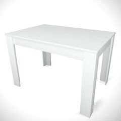 Valgomojo stalas Asir Single 120, baltas kaina ir informacija | Virtuvės ir valgomojo stalai, staliukai | pigu.lt