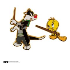 Набор из 2 булавок Looney Tunes Твити и Сильвестра в Хогвартсе цена и информация | Аппликации, декорации, наклейки | pigu.lt