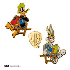 Набор из 2 булавок Looney Tunes, Багз Банни и Даффи Дак в студии Warner Bros цена и информация | Аппликации, декорации, наклейки | pigu.lt