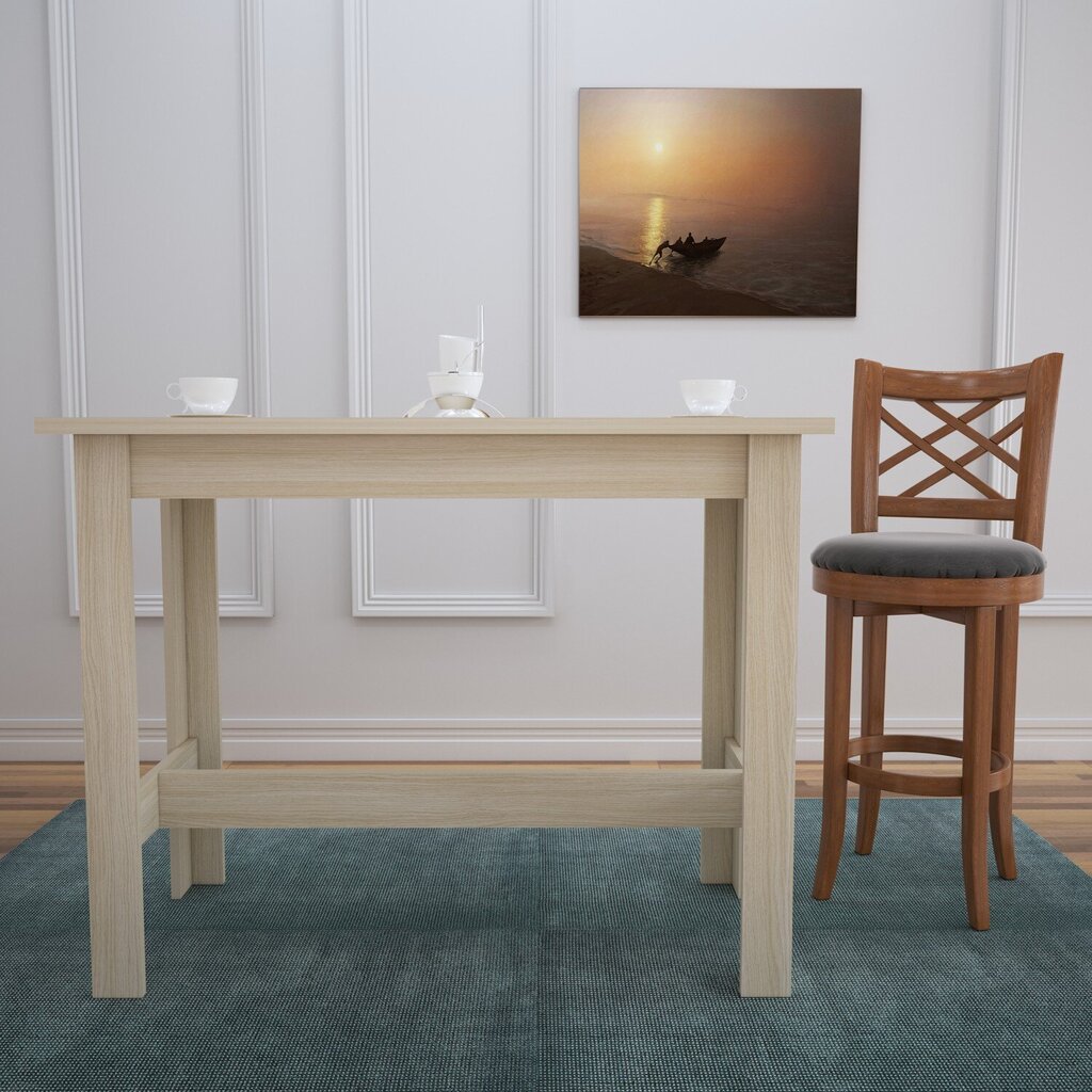 Valgomojo stalas Asir Barra, rudas kaina ir informacija | Virtuvės ir valgomojo stalai, staliukai | pigu.lt