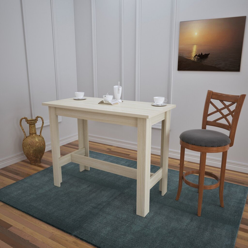 Valgomojo stalas Asir Barra, rudas kaina ir informacija | Virtuvės ir valgomojo stalai, staliukai | pigu.lt
