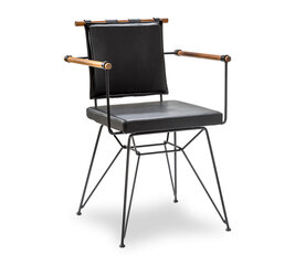 Valgomojo kėdė Kalune Design Exclusive, juoda kaina ir informacija | Virtuvės ir valgomojo kėdės | pigu.lt