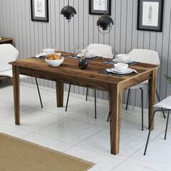 Обеденный стол Asir Milan 516, коричневый цена и информация | Кухонные и обеденные столы | pigu.lt