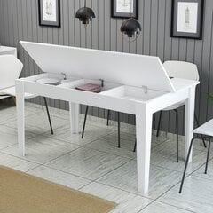 Обеденный стол Asir Milan 519, белый цена и информация | Кухонные и обеденные столы | pigu.lt