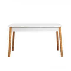 Обеденный стол Asir, 120x77x75см, белый цена и информация | Кухонные и обеденные столы | pigu.lt