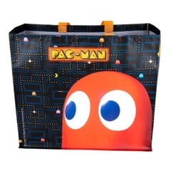 Retro pirkinių krepšys Konix Pac-Man su Blinky dizainu 40x45x20cm, juodas kaina ir informacija | Kuprinės ir krepšiai | pigu.lt