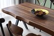 Valgomojo stalas Asir Efor 1412, rudas/juodas kaina ir informacija | Virtuvės ir valgomojo stalai, staliukai | pigu.lt