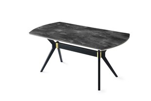 Stalas Kalune Design Ikon-1001, juodas kaina ir informacija | Virtuvės ir valgomojo stalai, staliukai | pigu.lt
