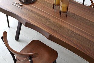 Valgomojo stalas Asir Milano - 1031, rudas kaina ir informacija | Virtuvės ir valgomojo stalai, staliukai | pigu.lt