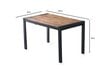 Stalas Kalune Design Silva-1011, juodas/rudas kaina ir informacija | Virtuvės ir valgomojo stalai, staliukai | pigu.lt
