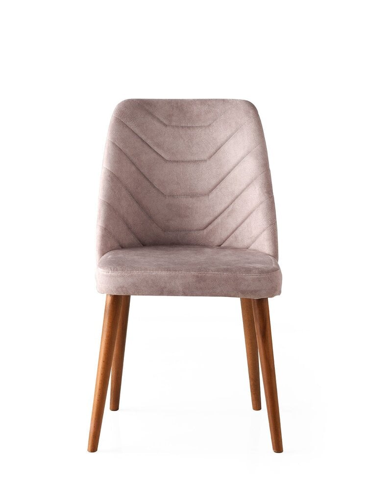 4-ių kėdžių komplektas Kalune Design Dallas 555 V4, pilkas kaina ir informacija | Virtuvės ir valgomojo kėdės | pigu.lt