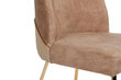 4-ių kėdžių komplektas Kalune Design Madrid 913, auksinis/rudas kaina ir informacija | Virtuvės ir valgomojo kėdės | pigu.lt