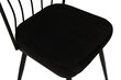 4-ių kėdžių komplektas Kalune Design Yildiz 943 V4, juodas цена и информация | Virtuvės ir valgomojo kėdės | pigu.lt