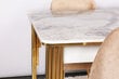 Stalas Kalunė Design Damla 1102, auksinis/baltas kaina ir informacija | Virtuvės ir valgomojo stalai, staliukai | pigu.lt
