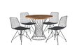 Stalas Kalune Design Pota-1483, rudas/juodas цена и информация | Virtuvės ir valgomojo stalai, staliukai | pigu.lt